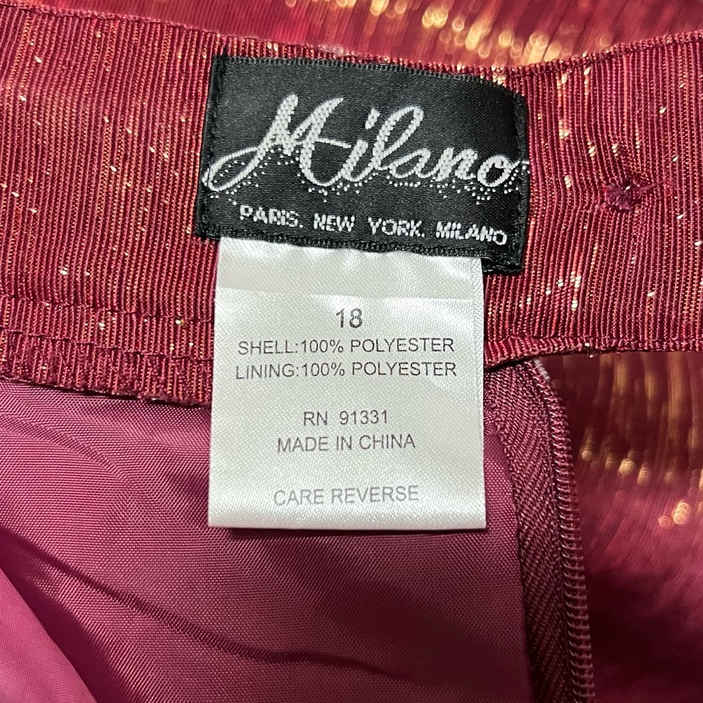 Milano Shimmering Metallic Striped Skirt Set - Picture 15 of 16